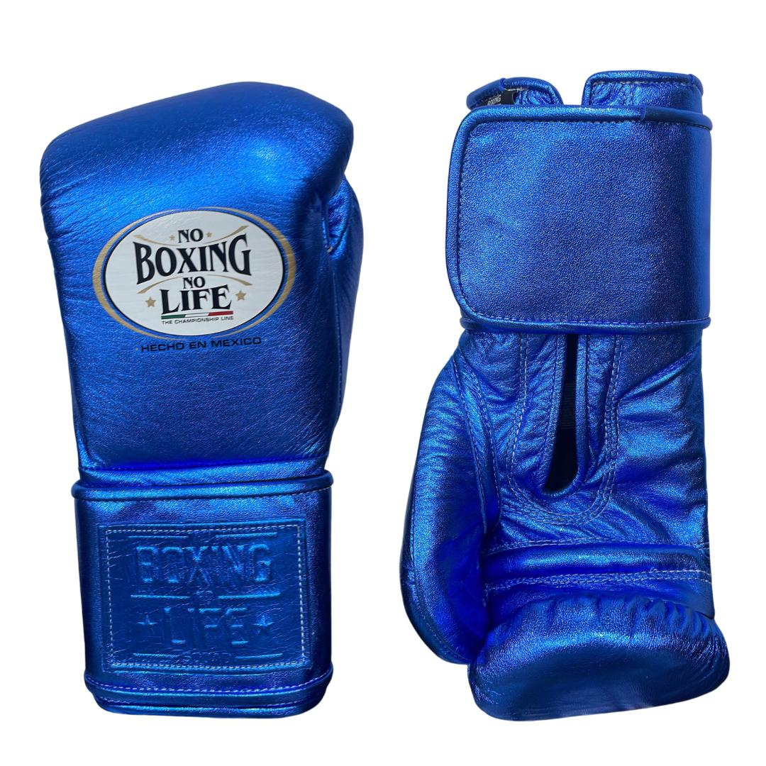 No Boxing No Life Blue Professional Training Boxing Gloves | Customizable