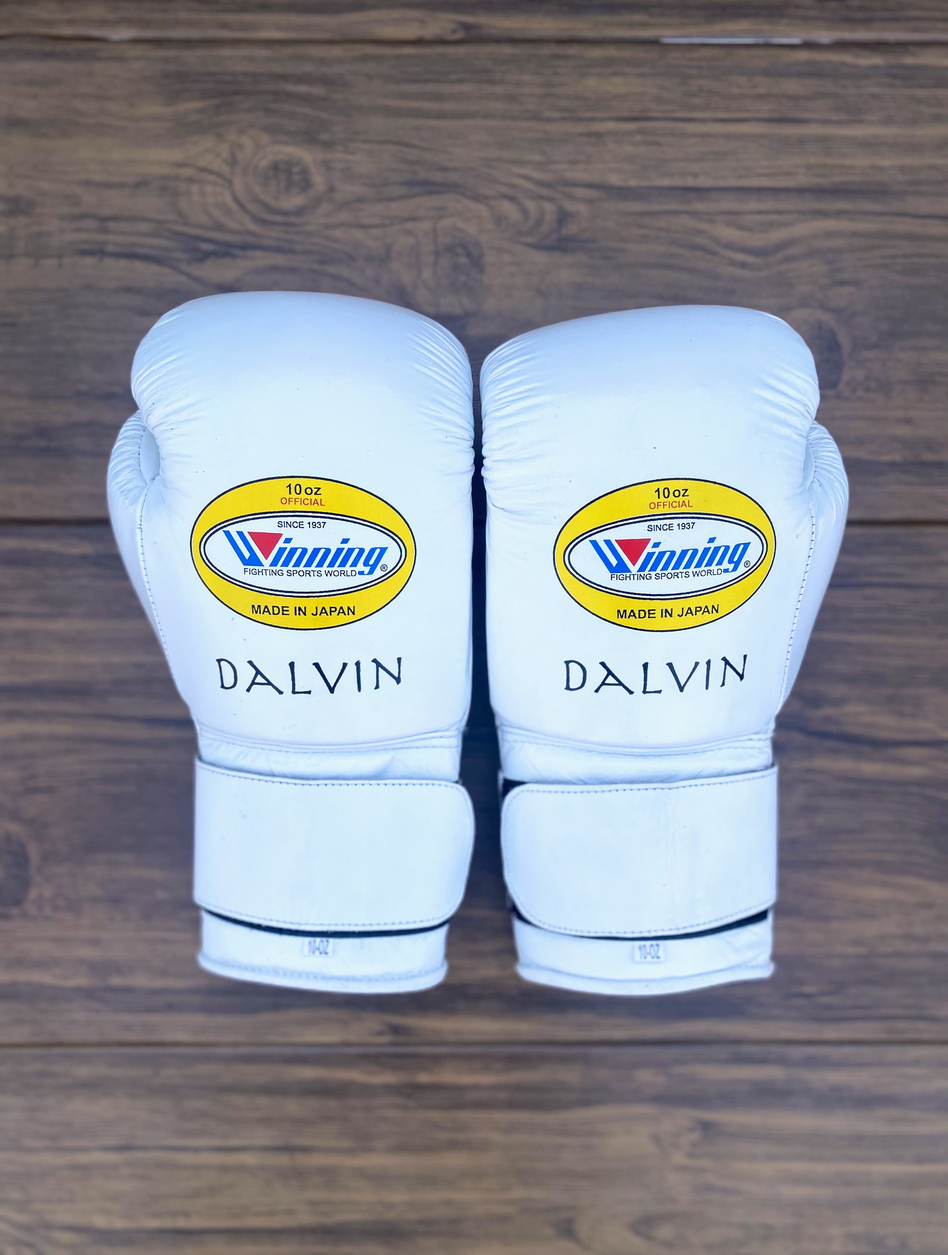 Winning Boxing Gloves White Leather