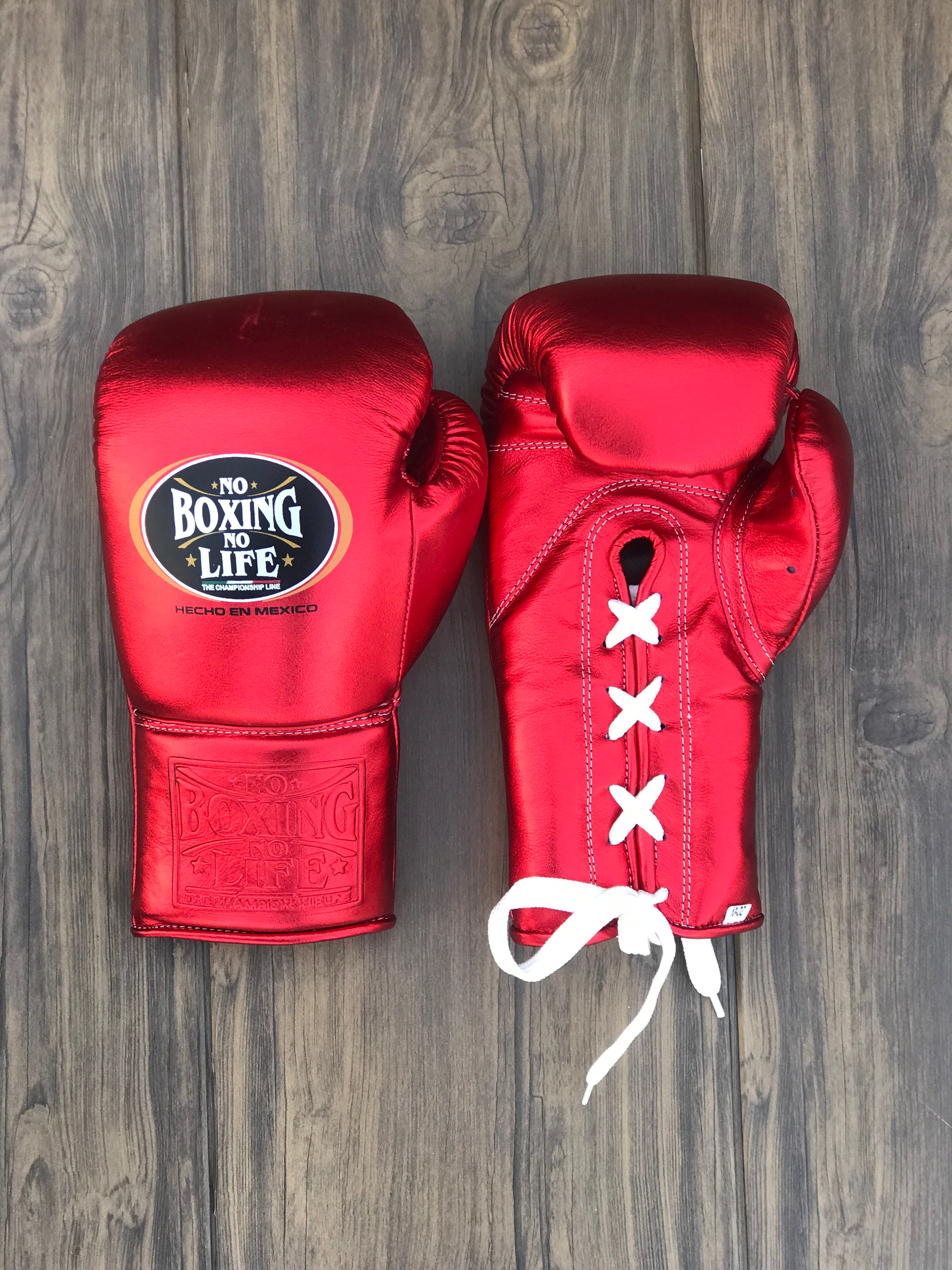 No Boxing No Life Boxing Gloves Red Training