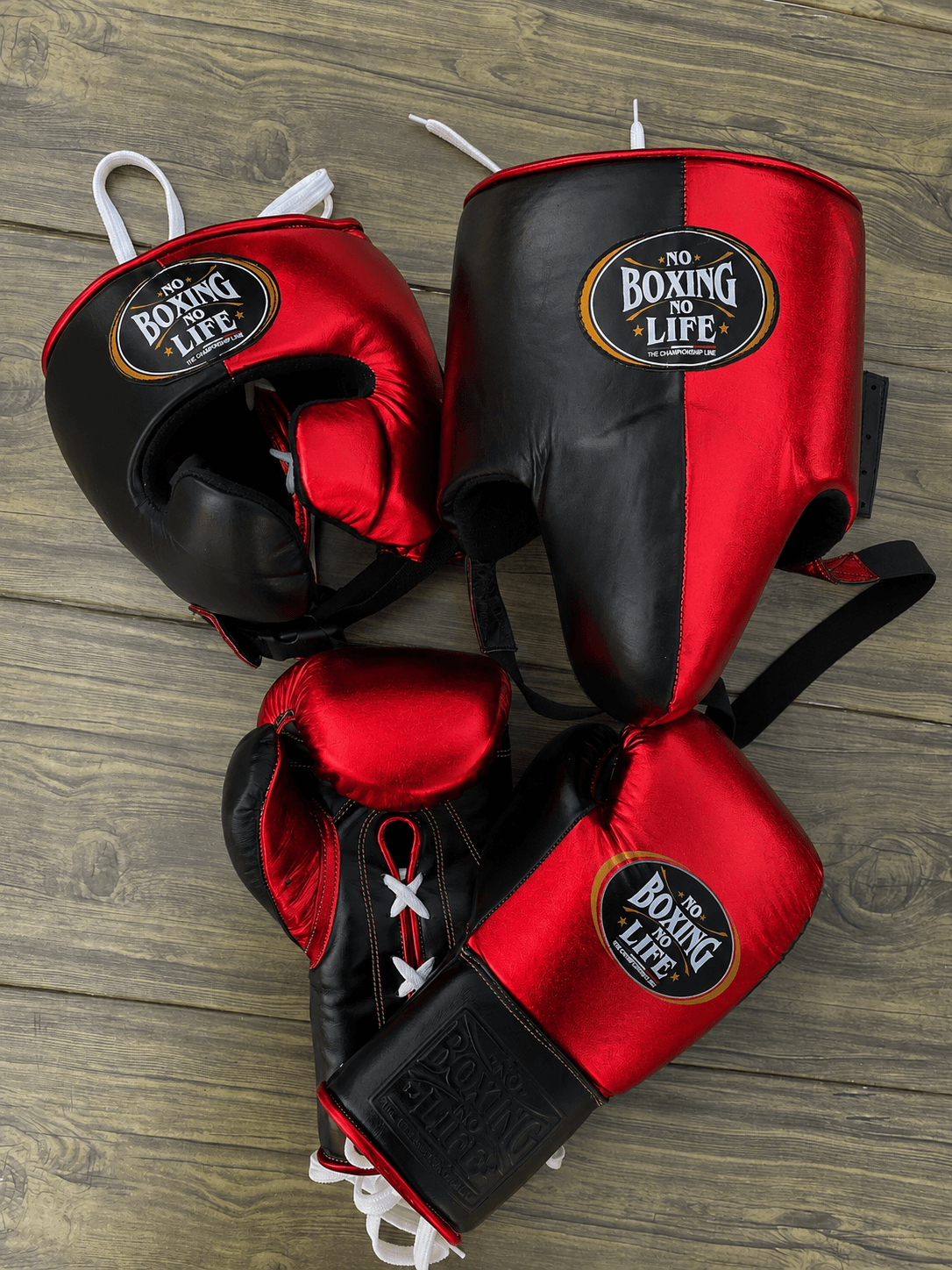 No Boxing No Life Boxing Set Red/Black Custom made