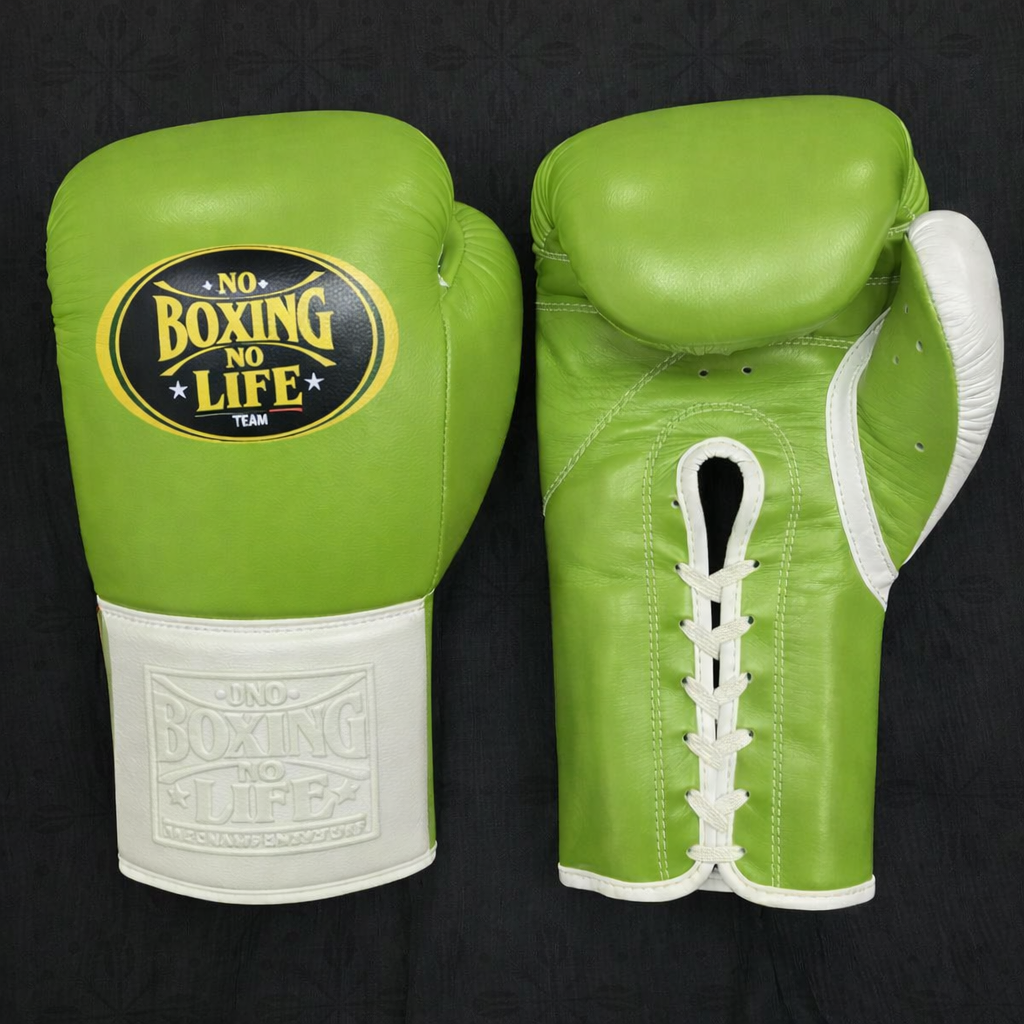 No Boxing No Life Boxing Gloves Green/White Training