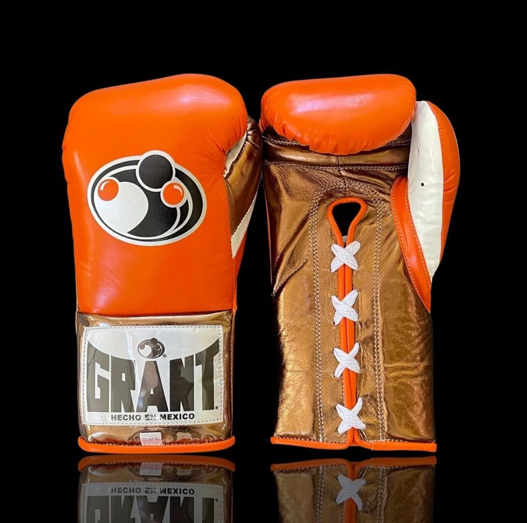 Grant Boxing Gloves Orange/Brown/White Boxing Training