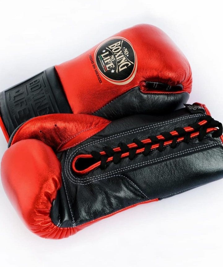 No boxing no life Red/Black boxing gloves, premium sparring training gear