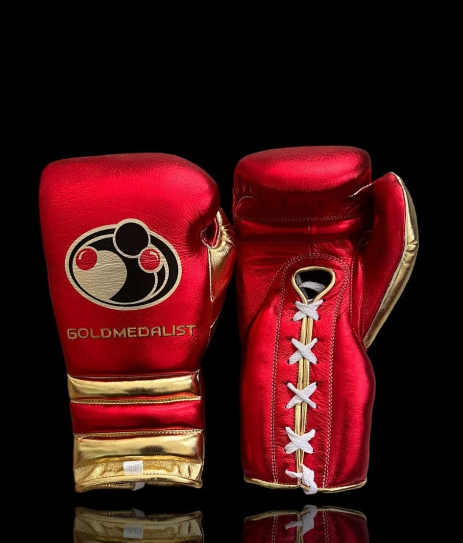 Grant Boxing Gloves RED/Gold Customizable 16oz