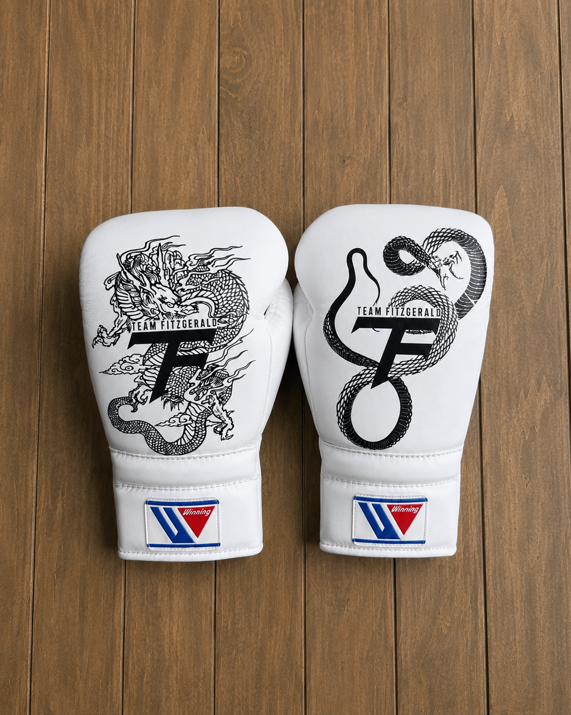 Winning Boxing Gloves White Lace-Up 14oz
