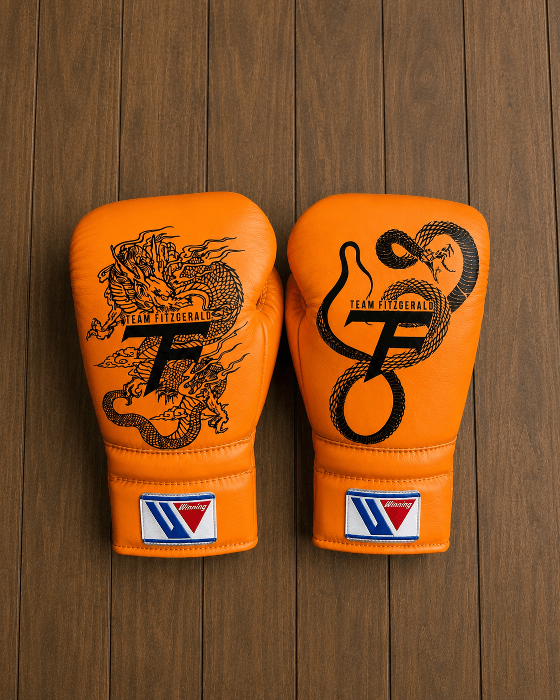 Winning Boxing Gloves Orange Custom made