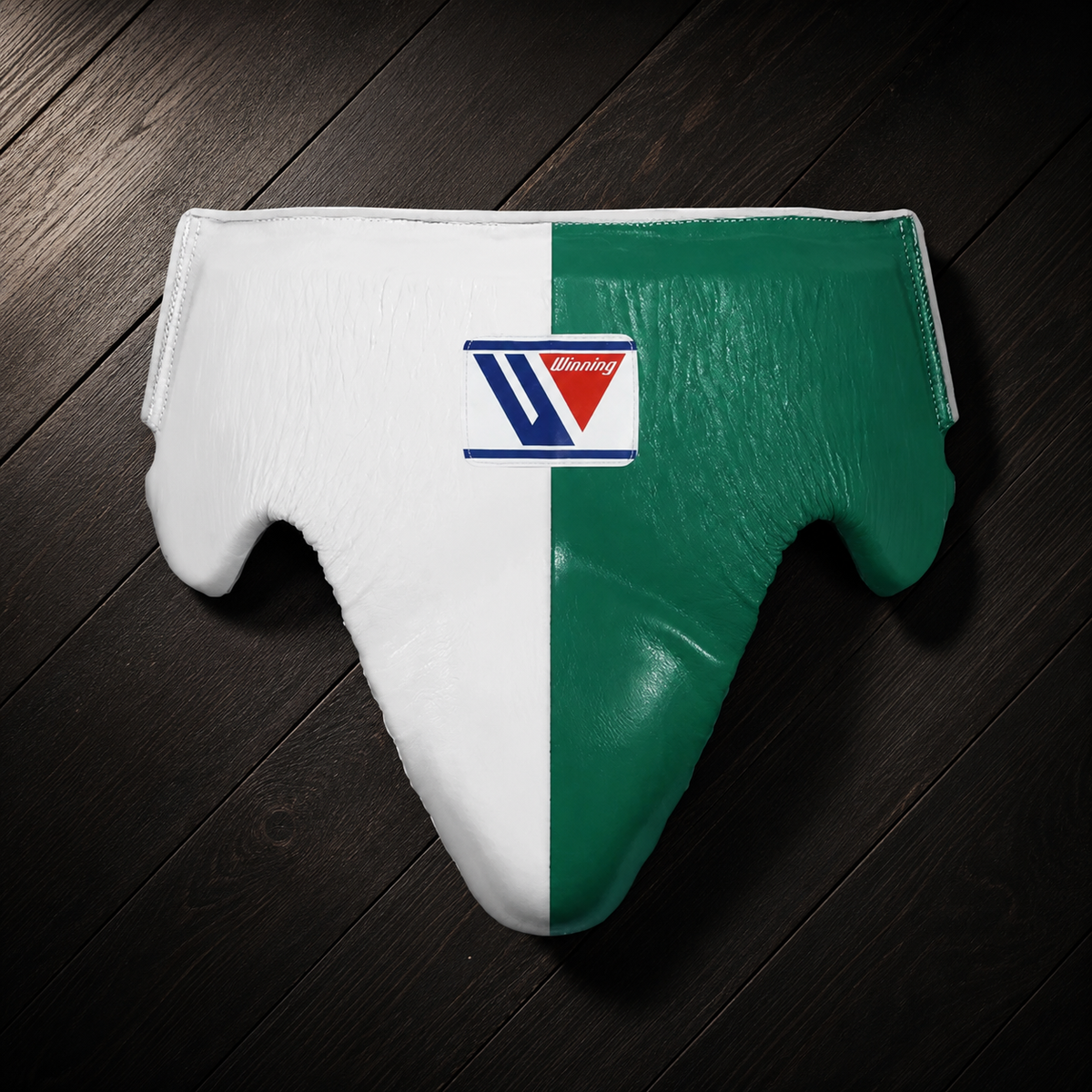 Winning Boxing Groinguard White/Green Groin Protector for Boxing Practice