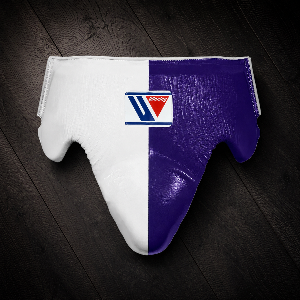 Winning Boxing Groinguard White/Purple Protective Shell for Fighting Training