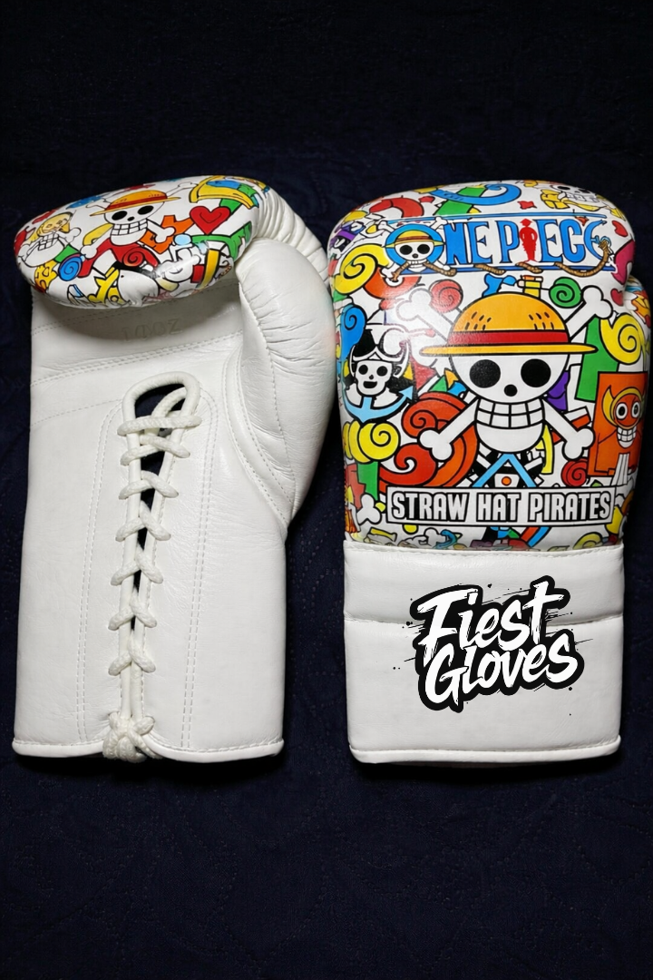 fiest boxing gloves skeleton-style white custom design training equipment