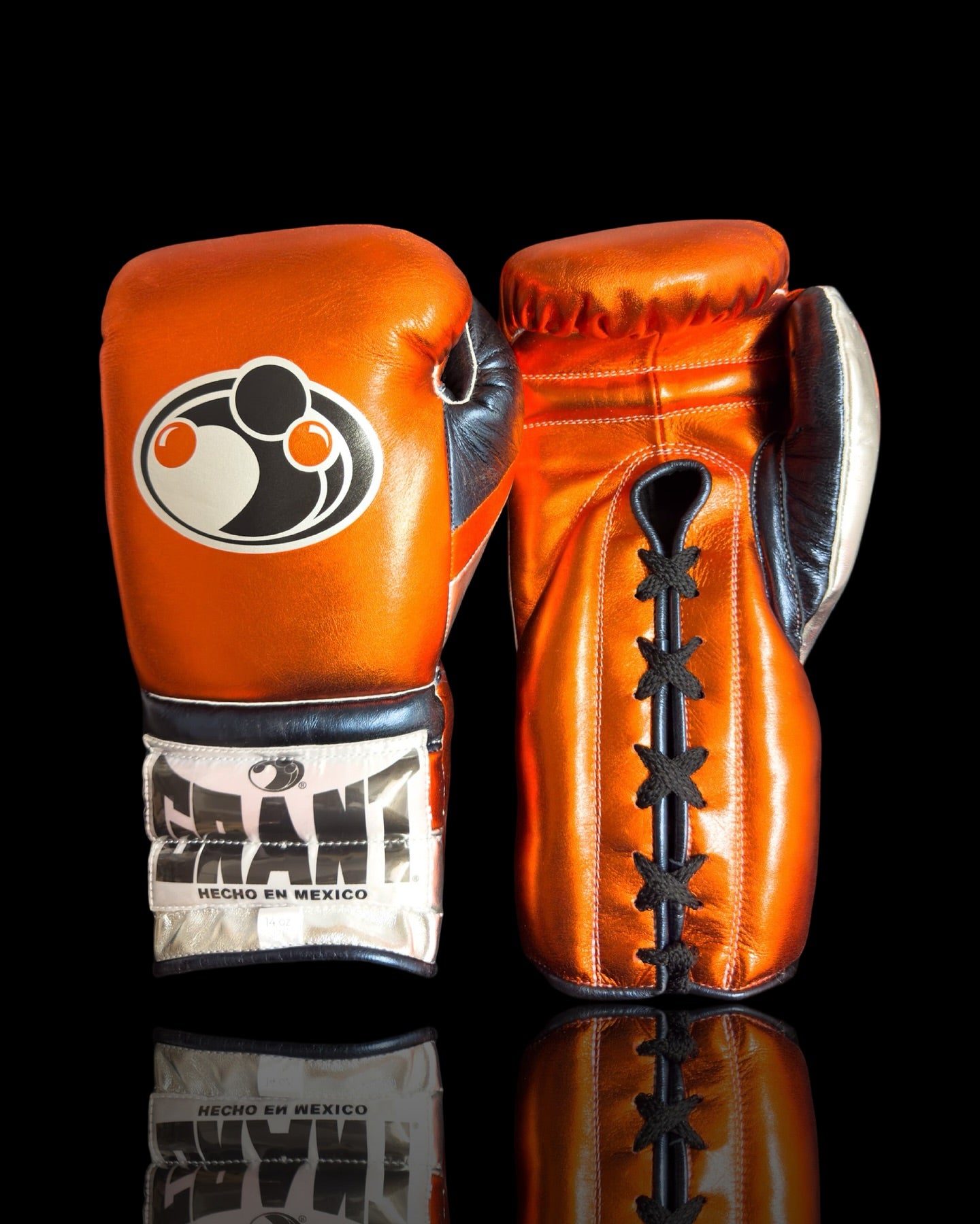 grant boxing gloves orange/grey front view for heavy bag and sparring