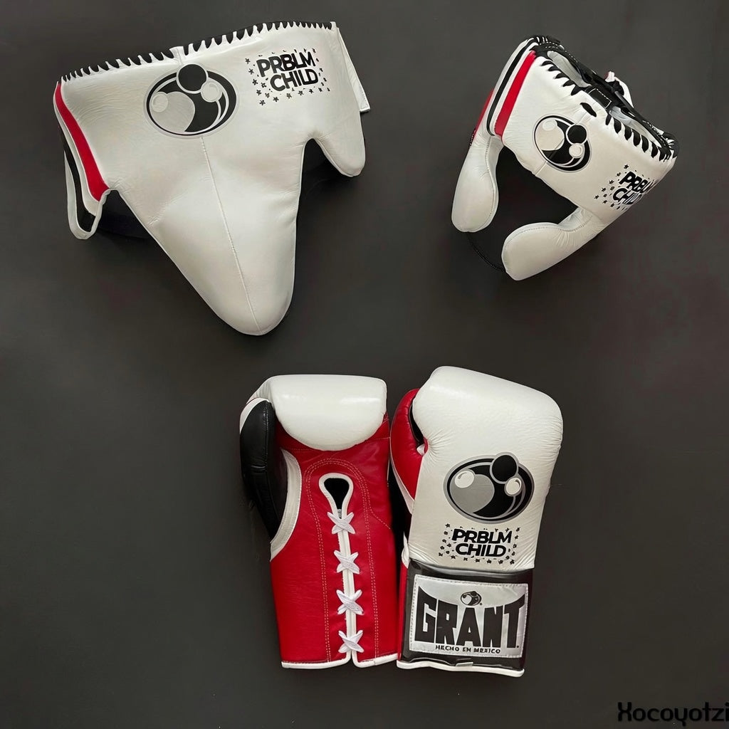 Grant Boxing Set White/Black/Red Customizable