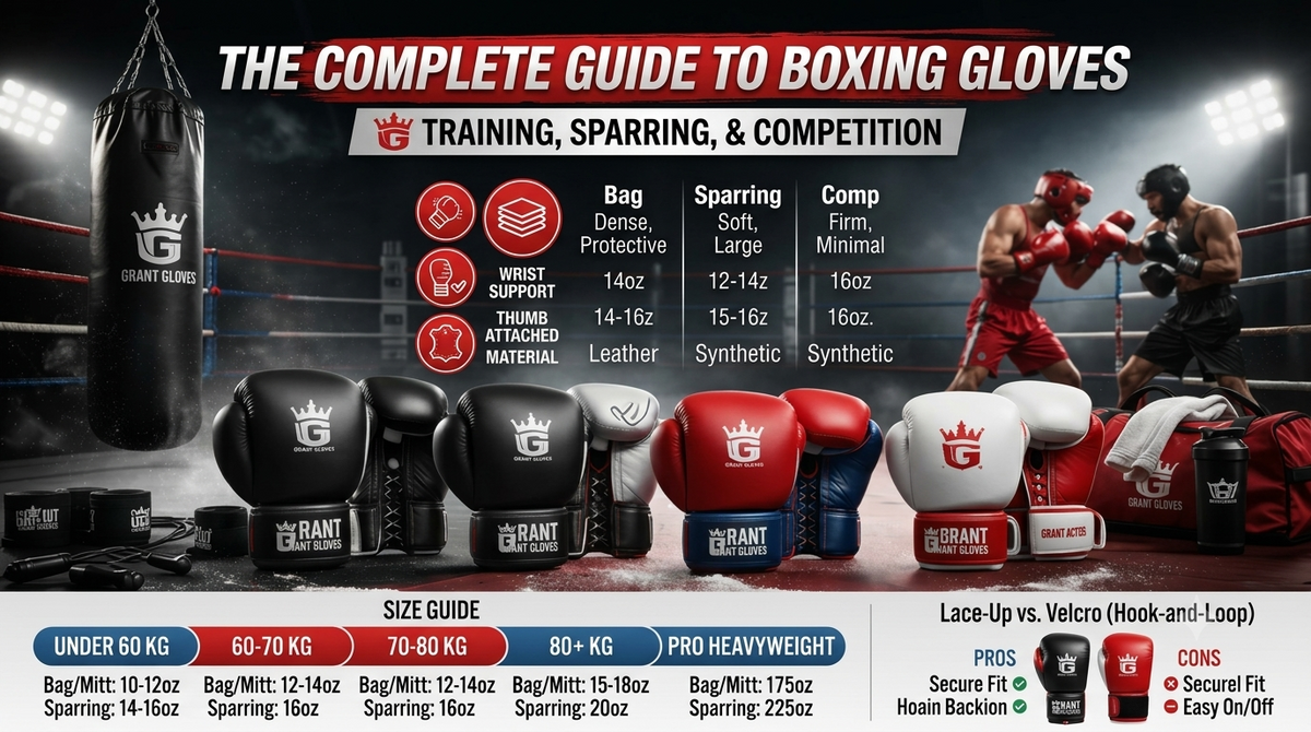 The Complete Guide to Boxing Gloves: Training, Sparring, and Competition