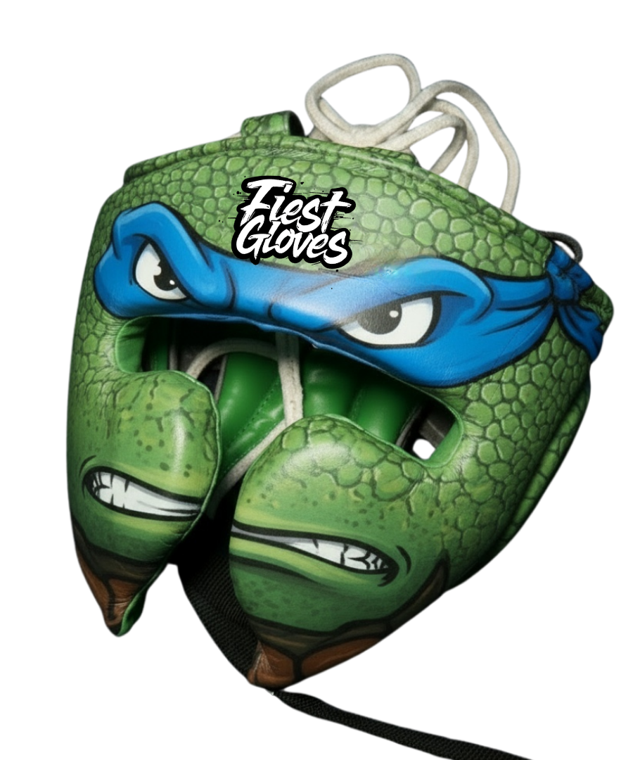 Fiest Winning Style Boxing Set Green/Blue Top-Grade Leather
