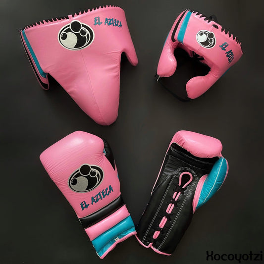 Boxing Gloves Set, Pink Boxing set, Boxing Head Guard