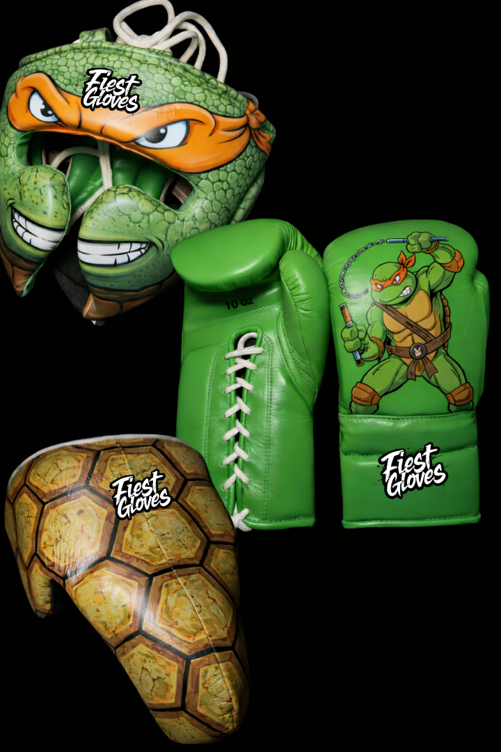 Fiest Winning Style Boxing Set Green/Orange Leather