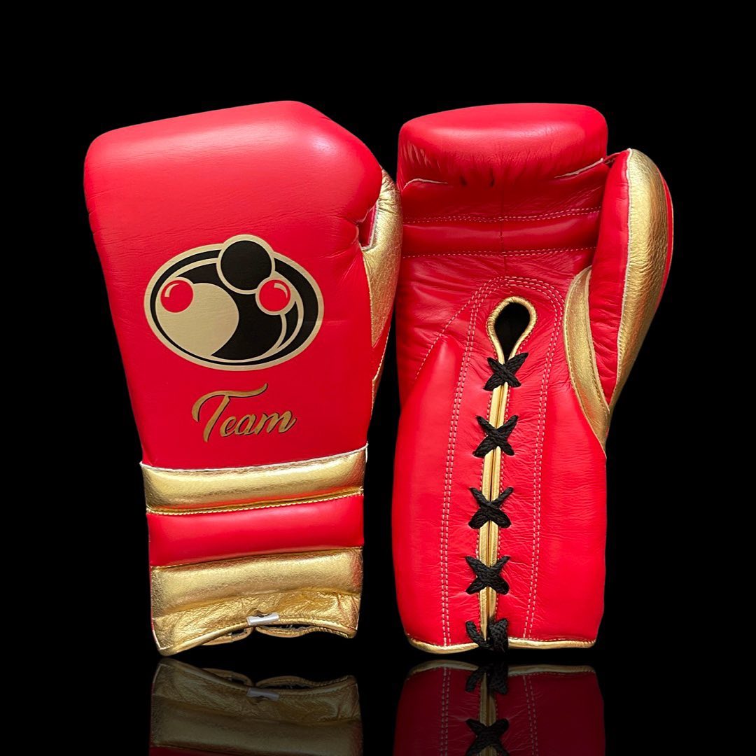 Boxing Gloves Set, Red/Gold Boxing set, Boxing Head Guard