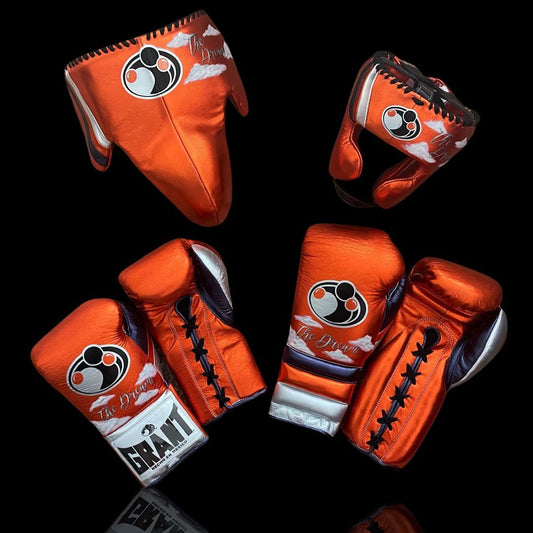 Boxing Gloves Set, Orange Boxing set, Boxing Head Guard