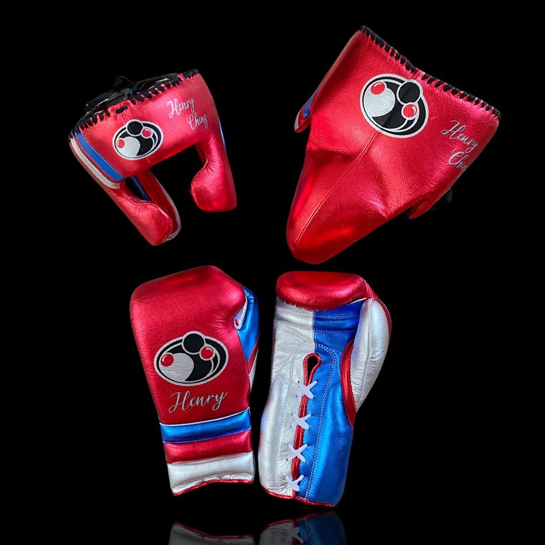 Boxing Gloves Set, Red Boxing set, Boxing Head Guard