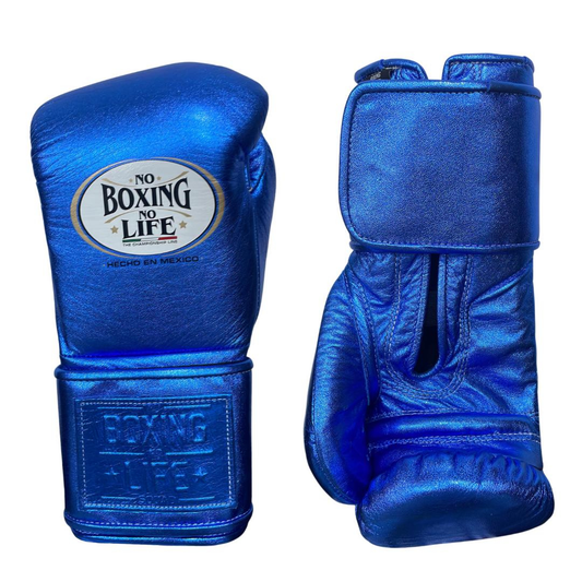 No Boxing No Life Blue Professional Training Boxing Gloves | Customizable