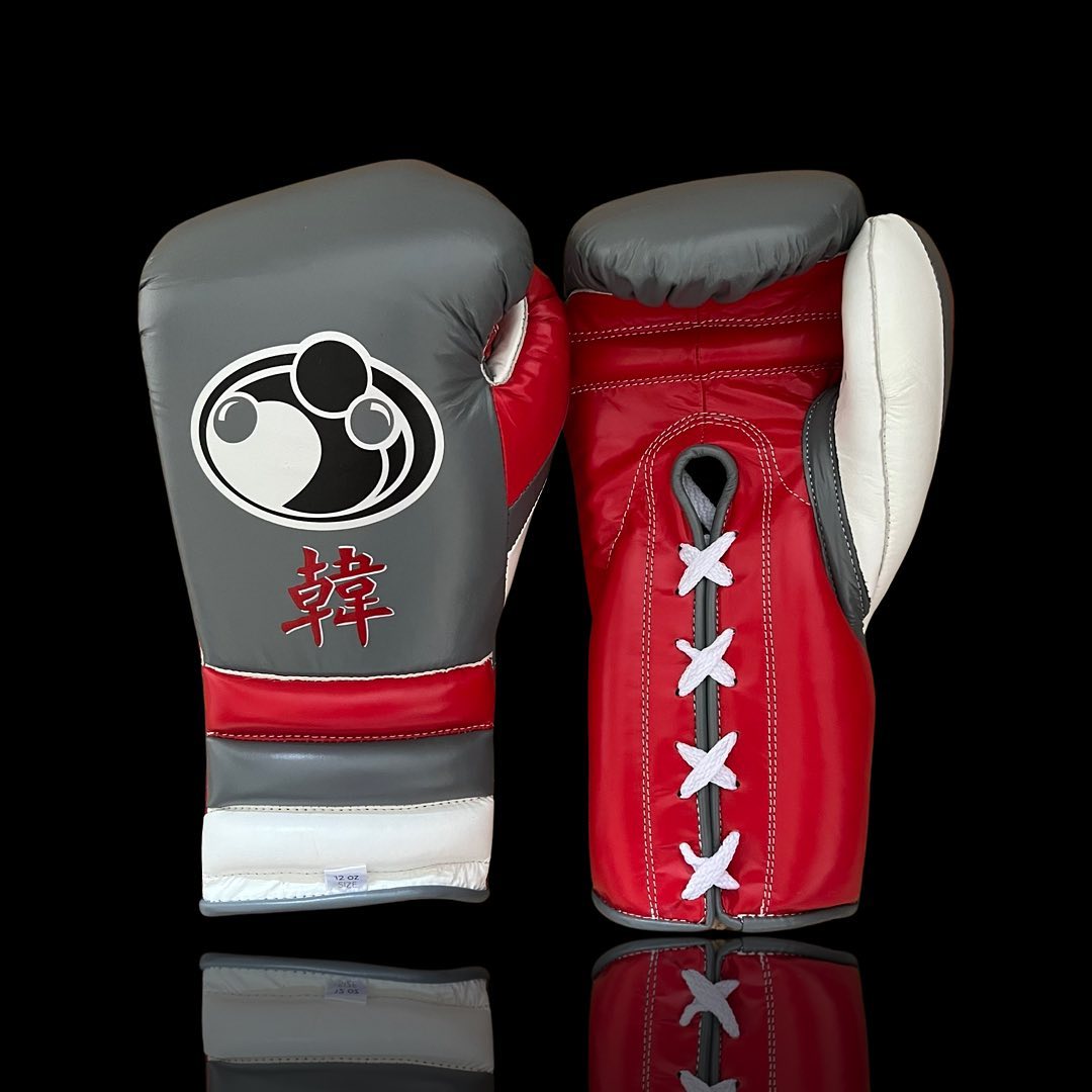 Boxing Gloves Set, Gray/Red Boxing set, Boxing Head Guard
