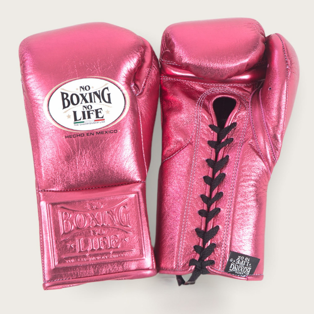 No boxing no life Pink  boxing gloves , ultra-soft cushion sparring gloves