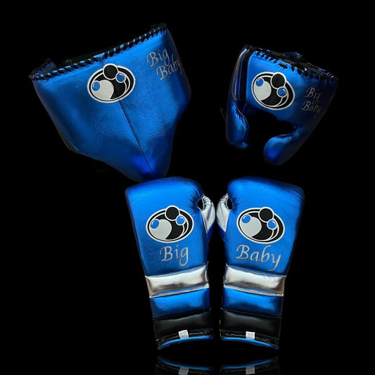 Boxing Gloves Set, Blue Boxing set, Boxing Head Guard