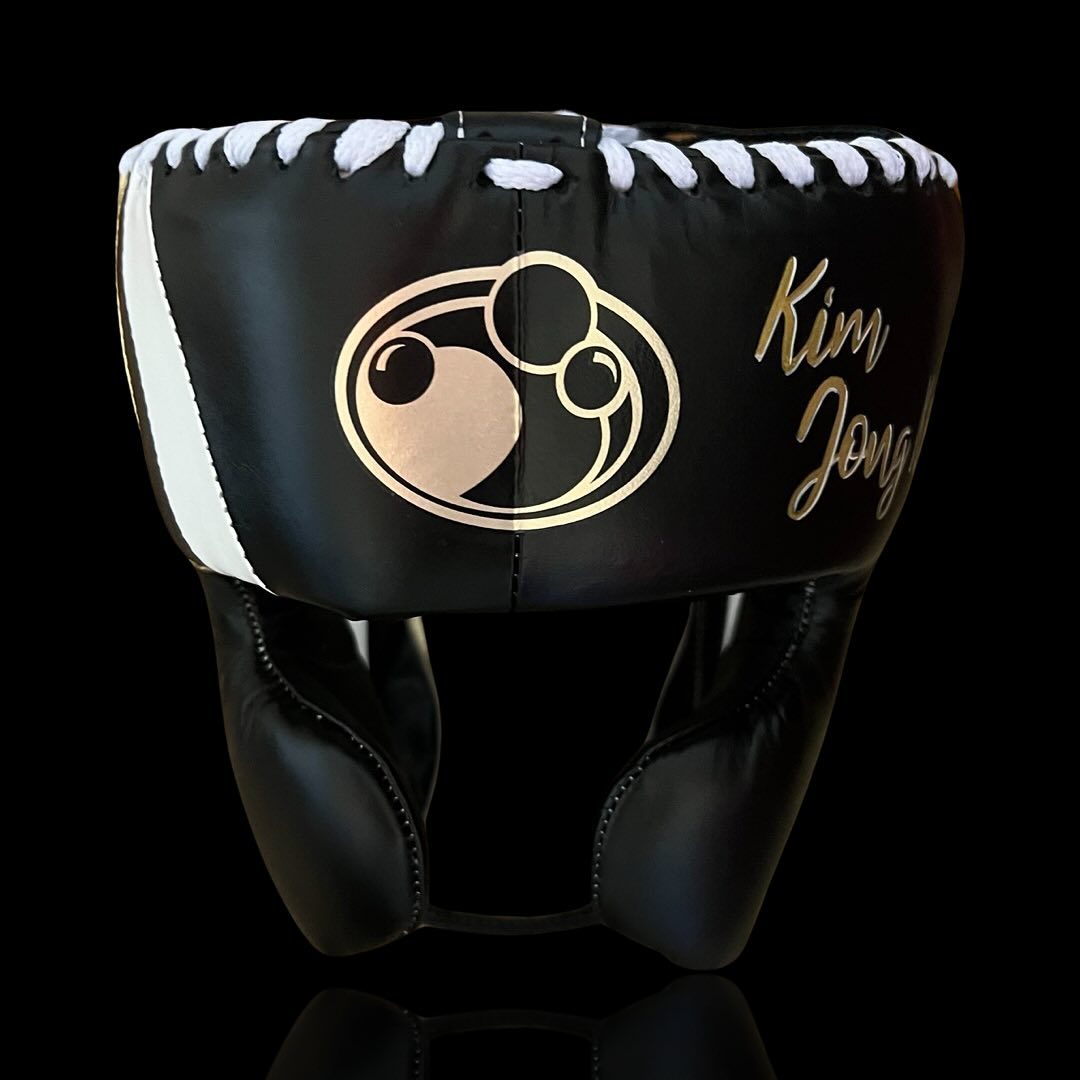 Boxing Gloves Set, Brown/Gold Boxing set, Boxing Head Guard