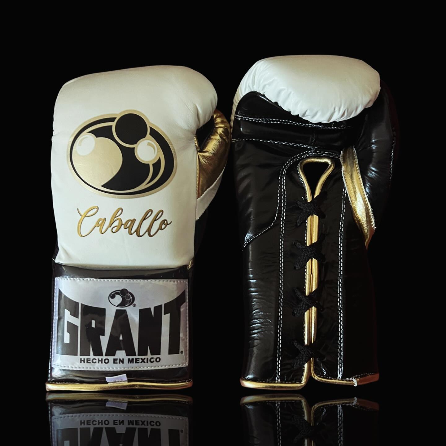 Boxing Gloves Set, White/Gold Boxing set, Boxing Head Guard