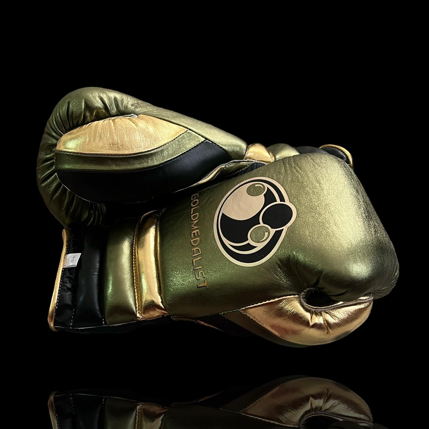 Boxing Gloves Set, Green/Gold Boxing set, Boxing Head Guard