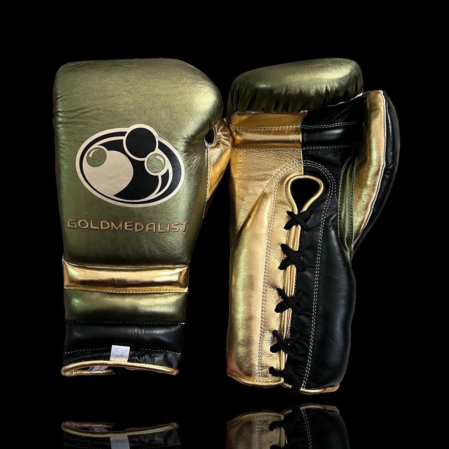 Boxing Gloves Set, Green/Gold Boxing set, Boxing Head Guard