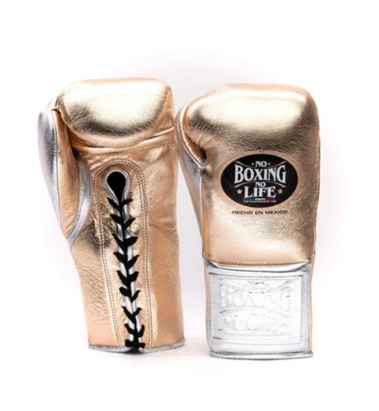 No Boxing No Life Boxing Gloves Peach/Silver Custom made
