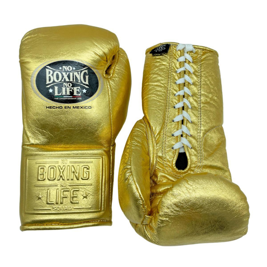 No Boxing No Life Gold Professional Training Boxing Gloves | Customizable gloves