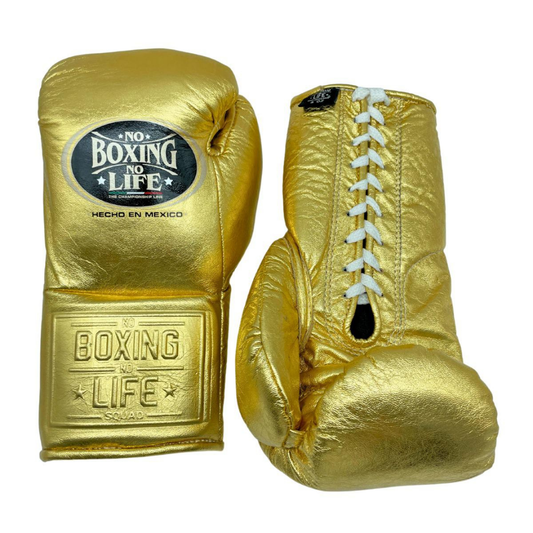 No Boxing No Life Gold Professional Training Boxing Gloves | Customizable gloves