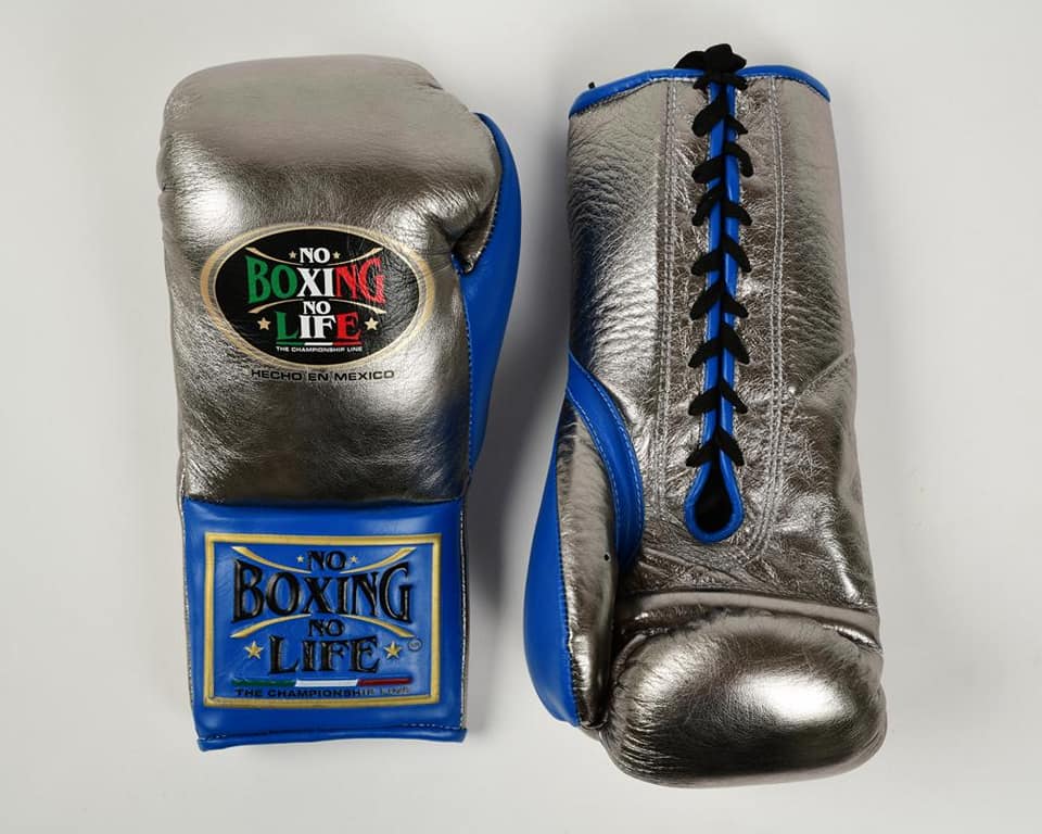 No Boxing No Life Boxing Gloves Grey-Slate/Blue Training