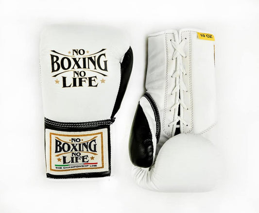 No boxing no life White/Black boxing gloves , ultra-soft Training gloves