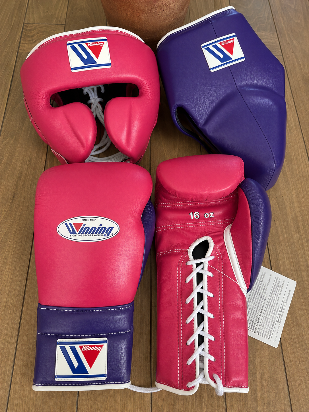 Winning Boxing Set Pink/Purple Custom made