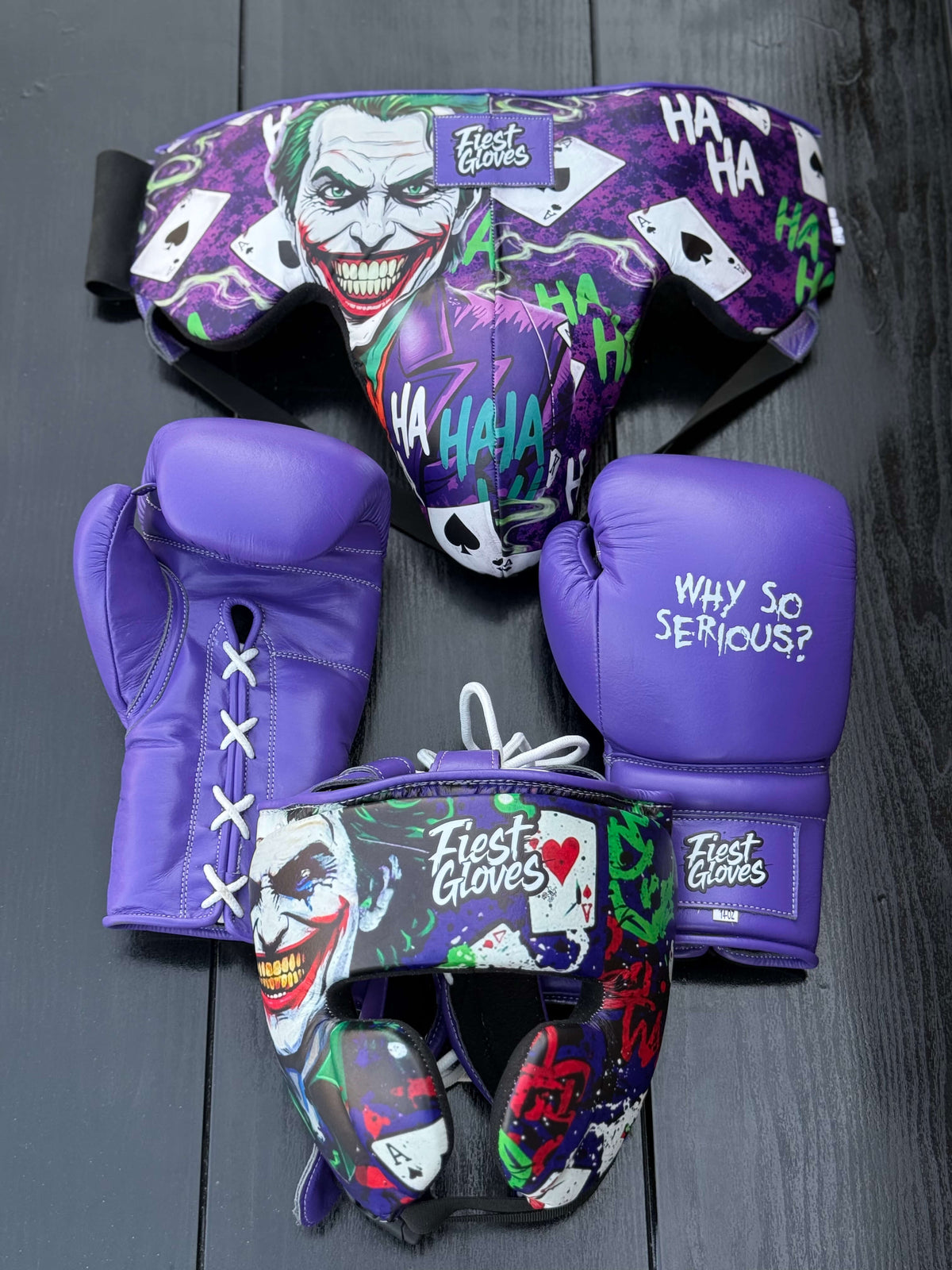 Fiest Boxing Set Winning Style Purple Leather Boxing Set for Heavy Bag Work