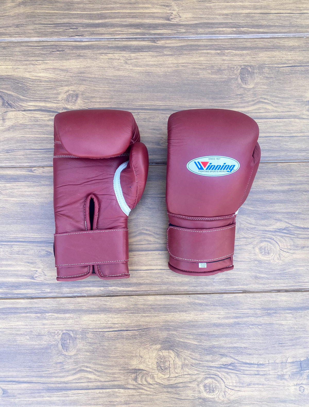 Winning Boxing Gloves Dark-Pink Leather