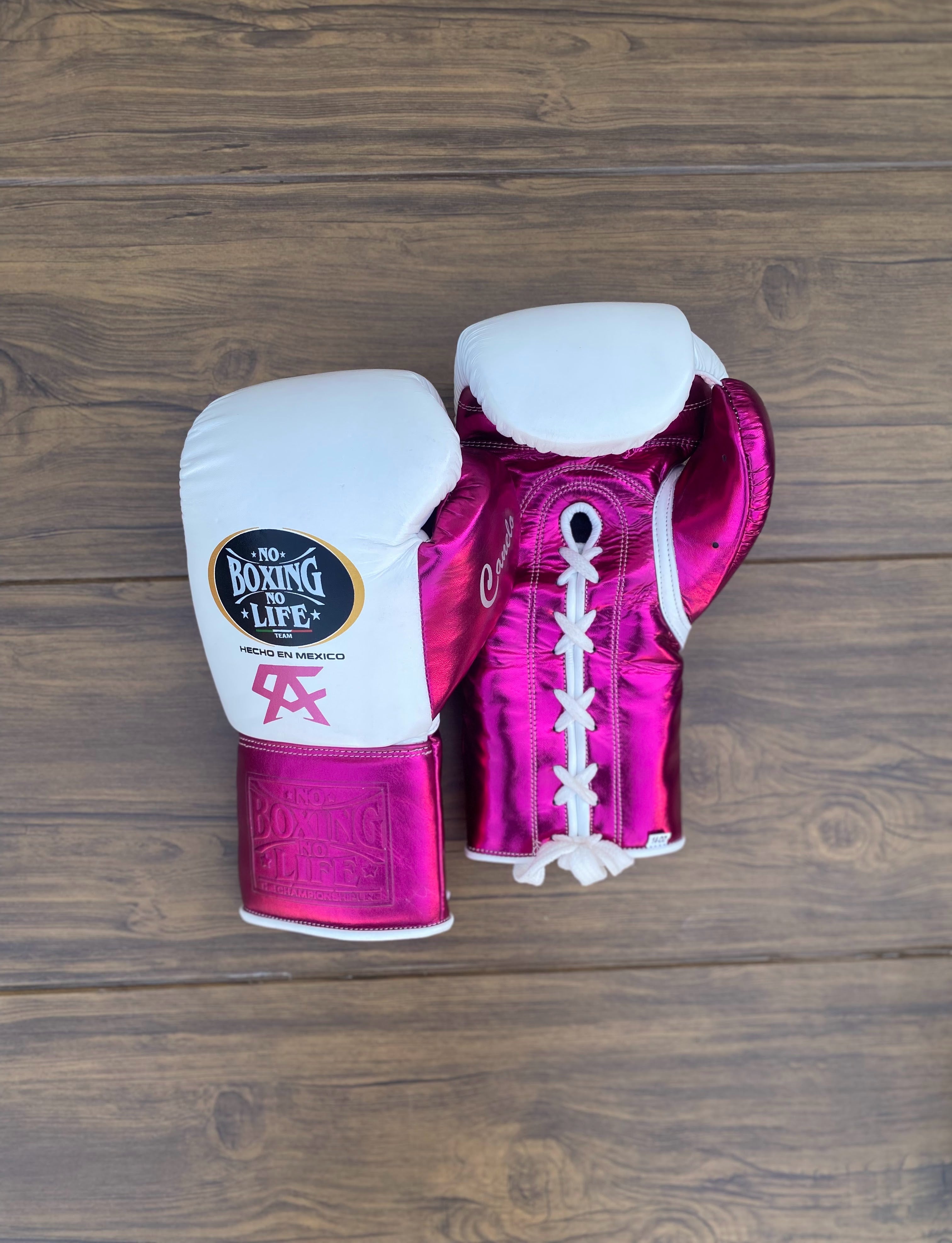 Customizable boxing glove, Gloves White/Pink