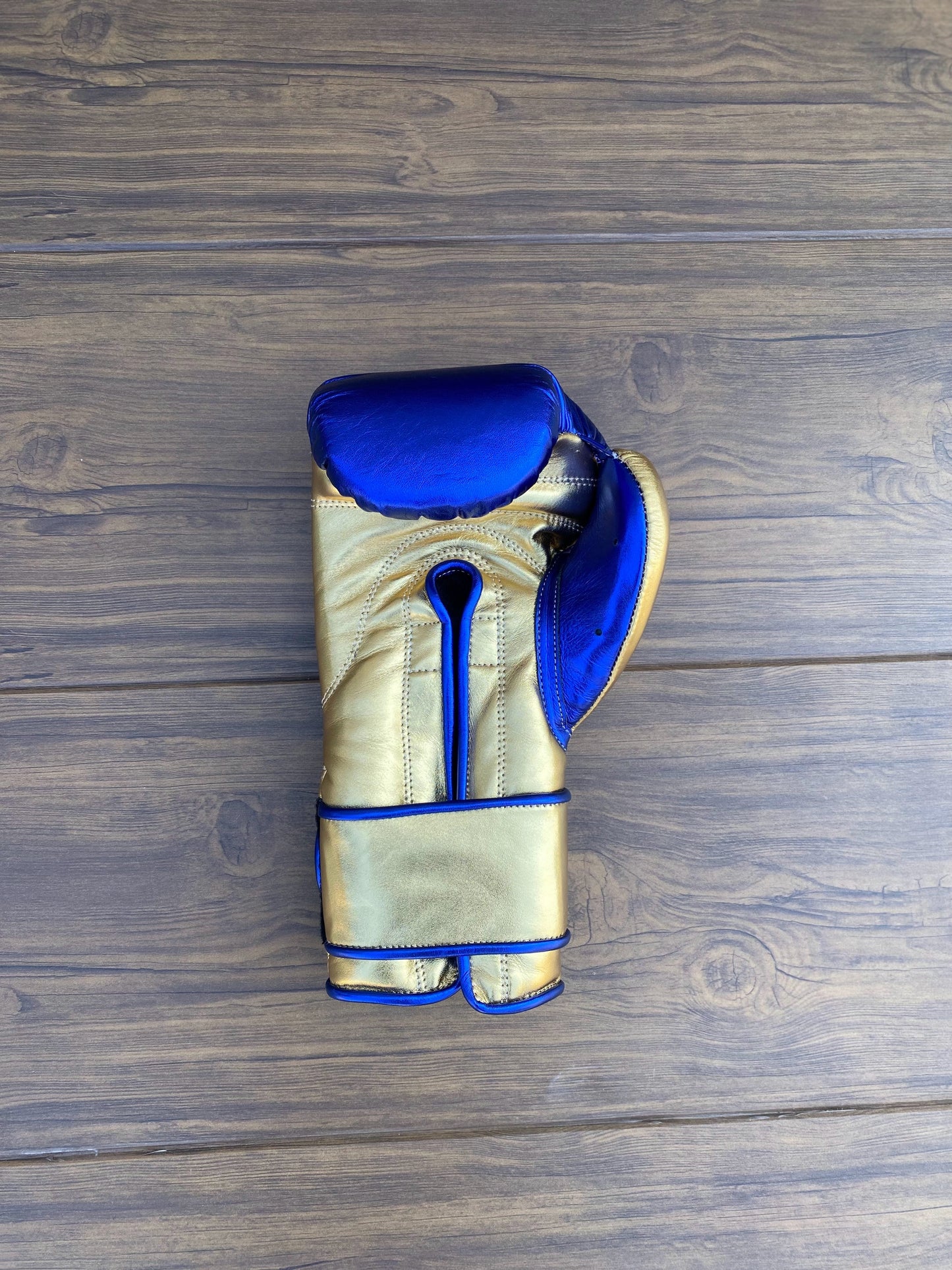 No boxing no life elite blue/Gold boxing gloves , soft cushion sparring gloves