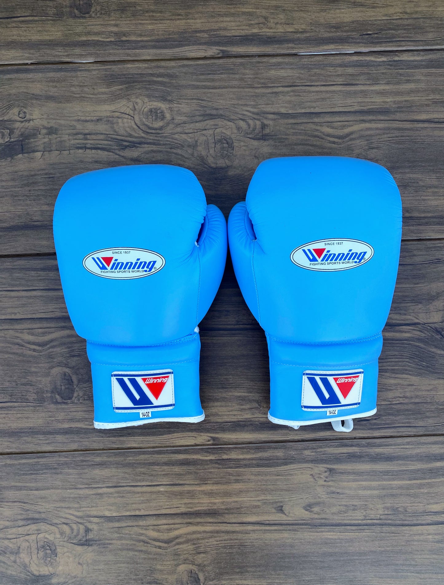 Winning Blue Boxing Gloves set | Customizable  winning Headguard and Groinguard