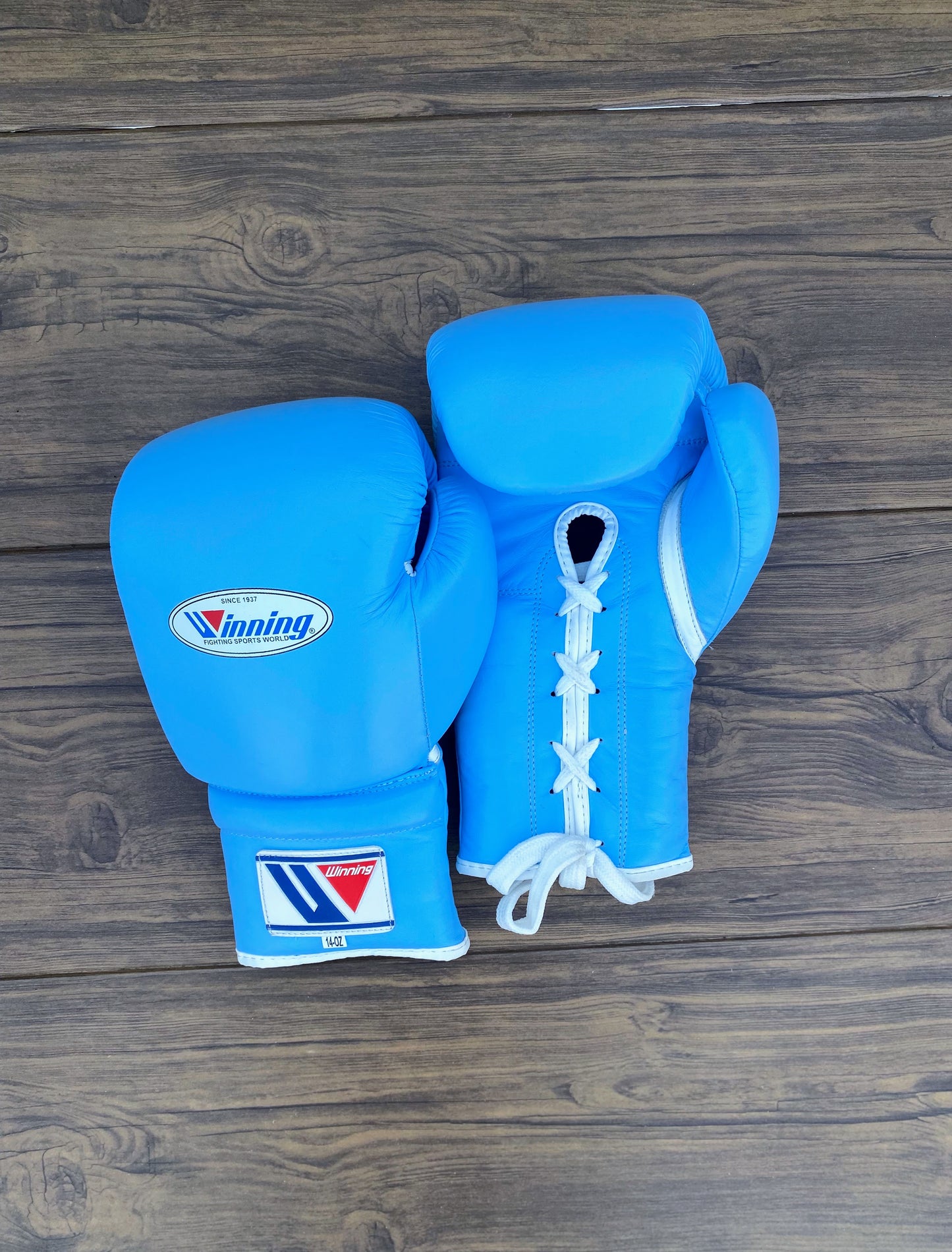 Winning Blue Boxing Gloves set | Customizable  winning Headguard and Groinguard