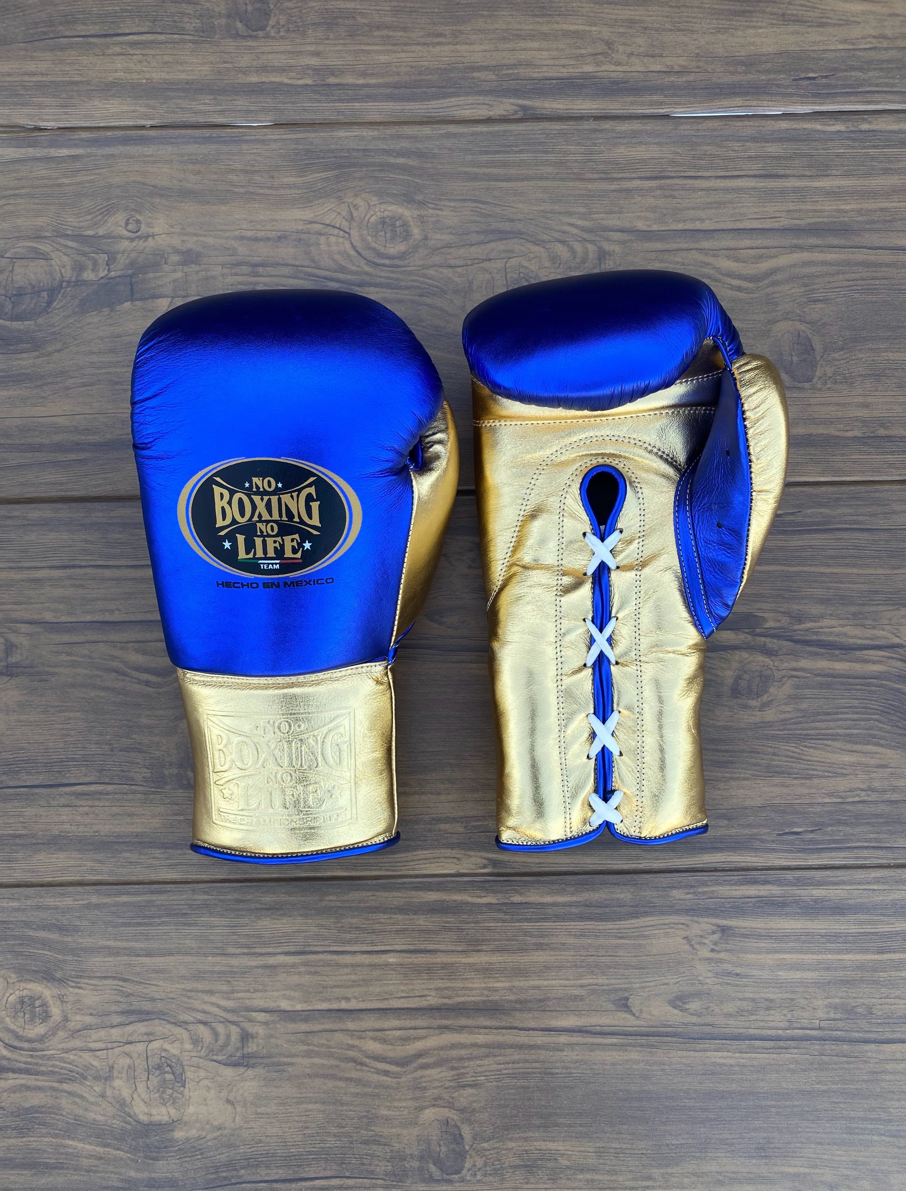 Customizable boxing glove, Gloves Blue/Gold
