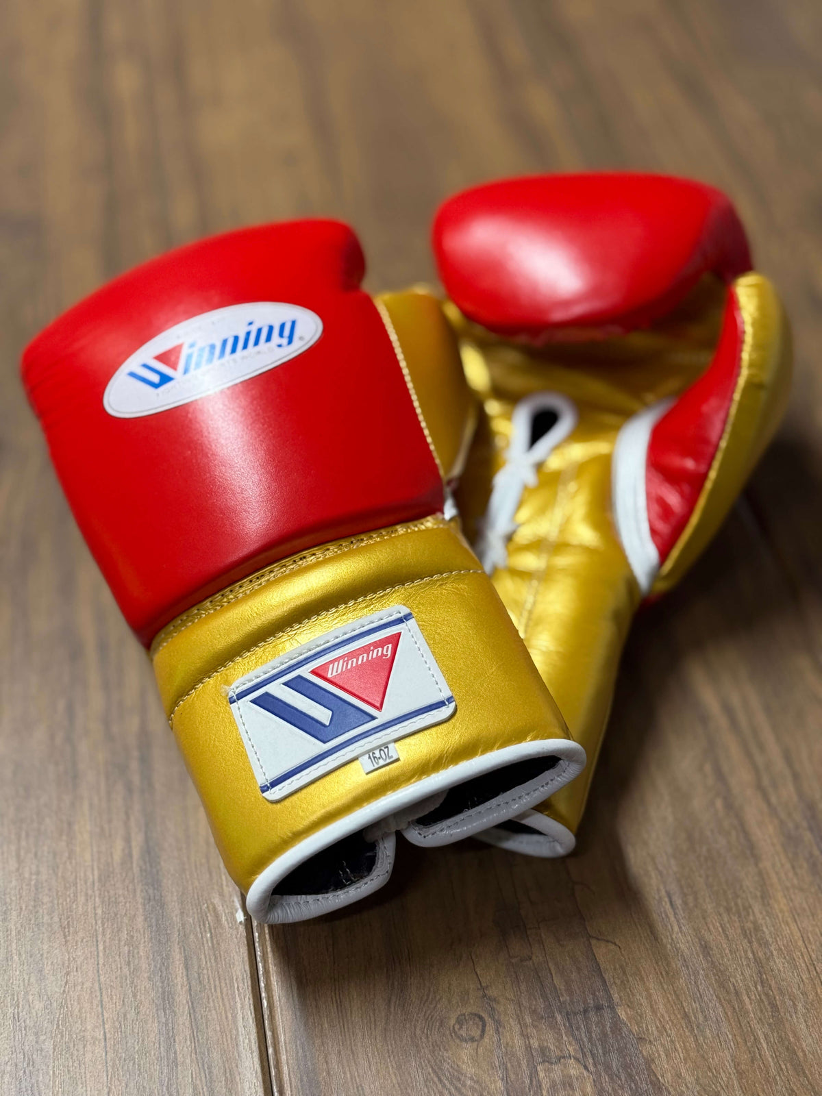 Winning Boxing Gloves Red/Gold Customizable