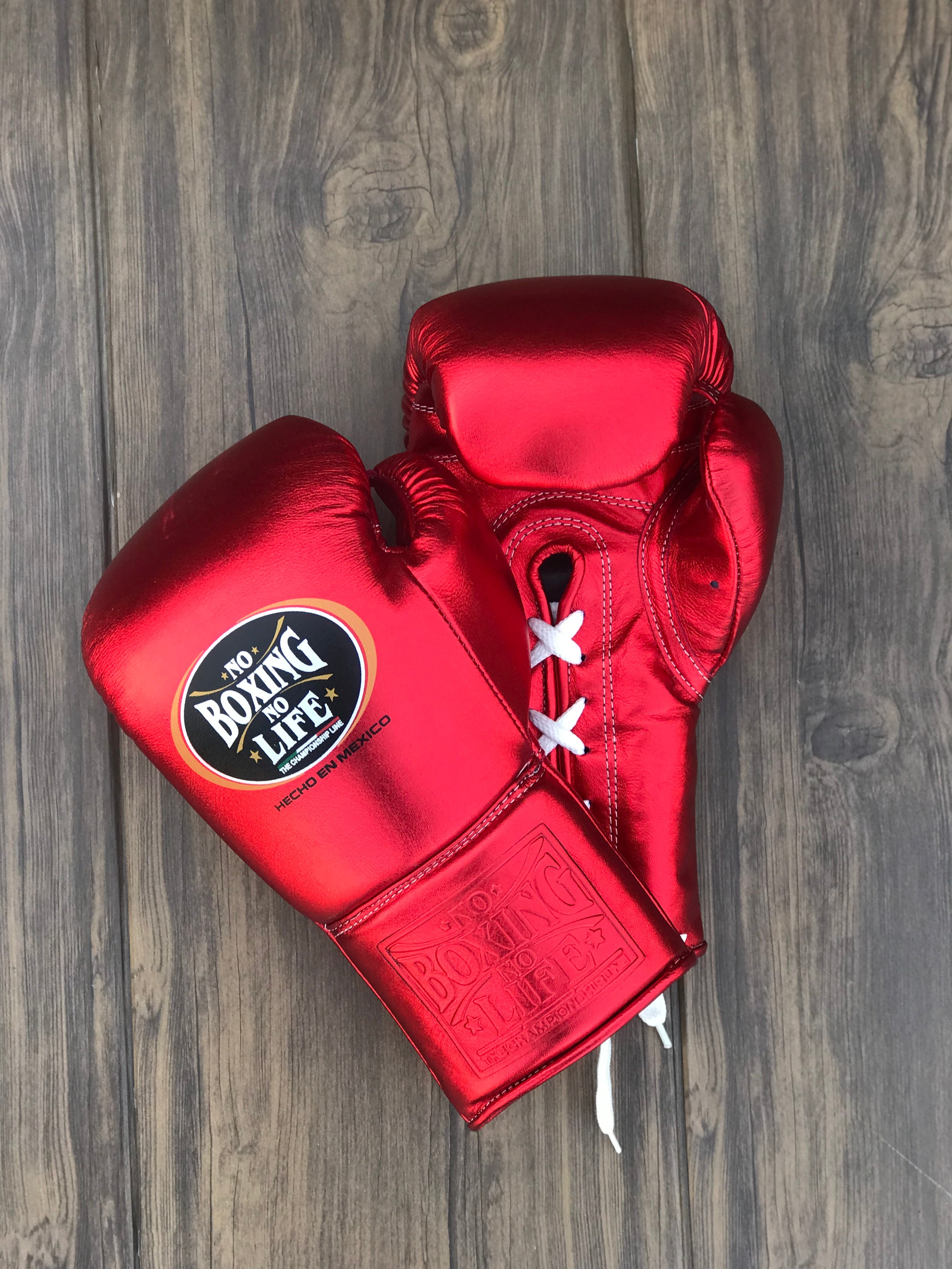 No Boxing No Life Boxing Gloves Red Training