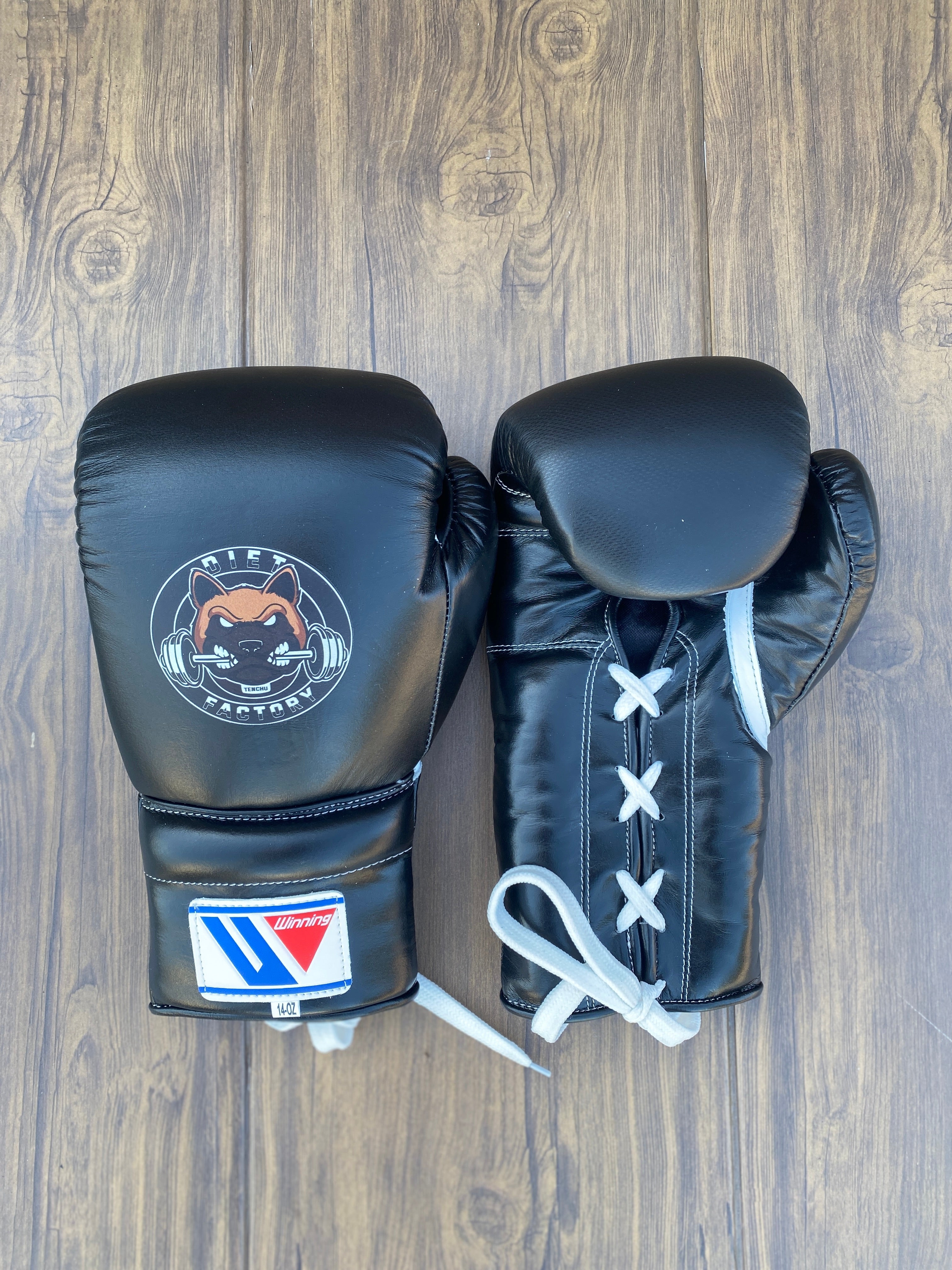 Winning Boxing Gloves Black Sparring