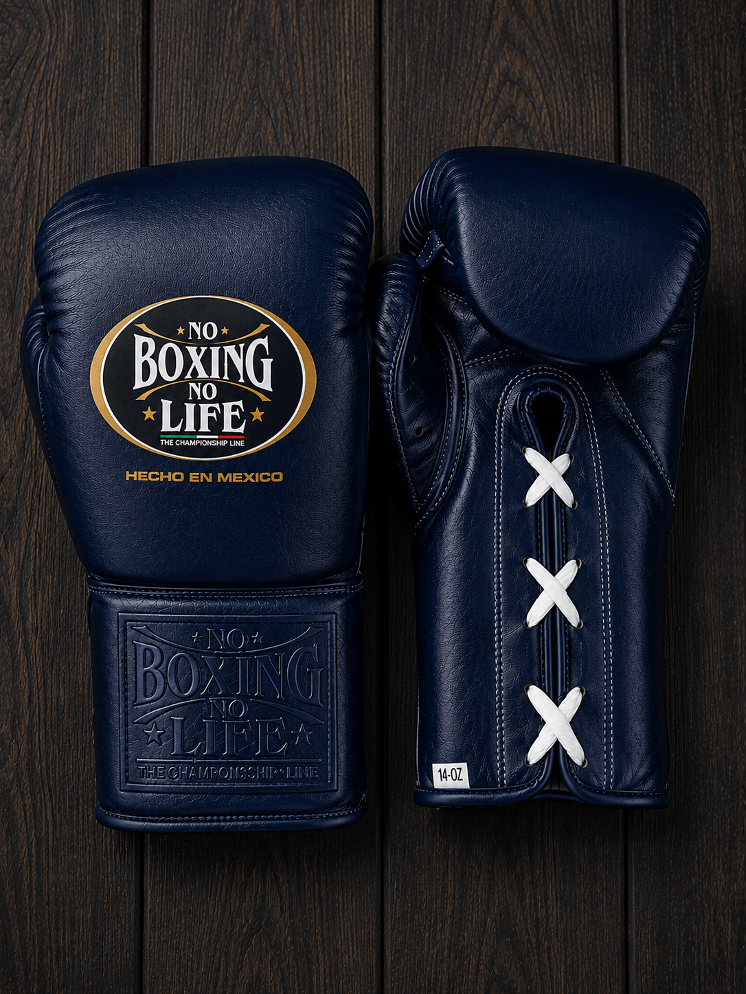 No Boxing No Life Boxing Gloves Dark-Blue Sparring
