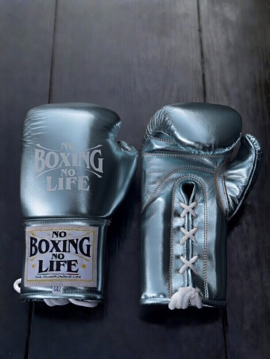 No Boxing No Life Boxing Gloves Grey Sparring