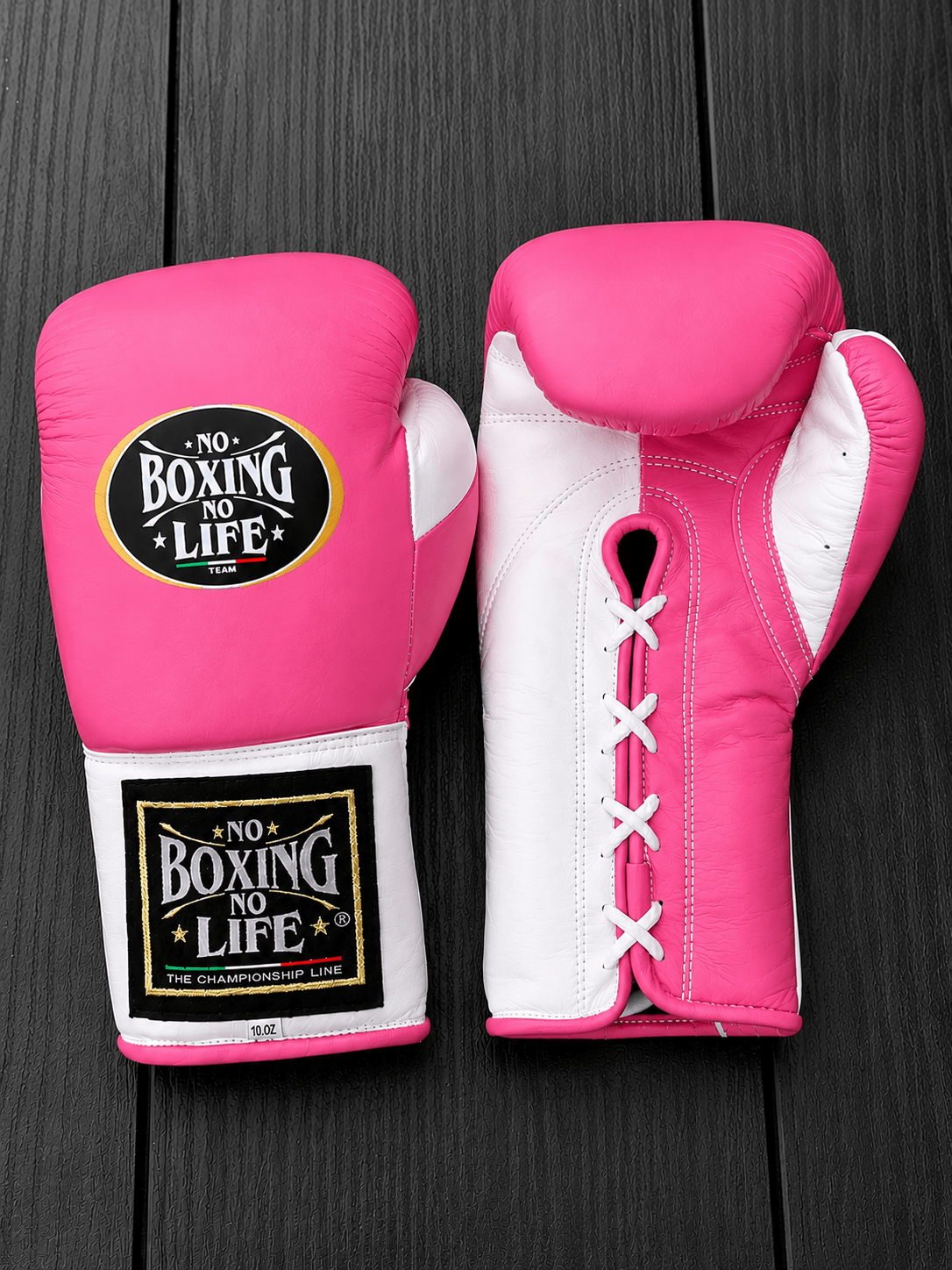 No Boxing No Life Boxing Gloves Pink/White Custom made