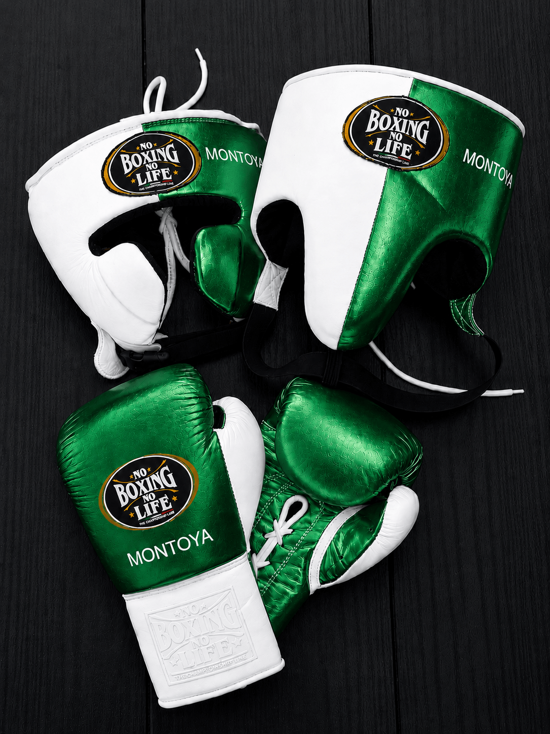 No Boxing No Life Boxing Set Green/White Training Set